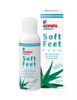 Gehwol Fusskraft Soft Feet Foam with Aloe Vera (125ml)